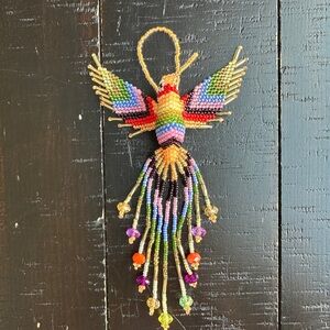 Colorful Beaded Hummingbird